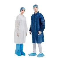 Laboratoriefrakk med bunn